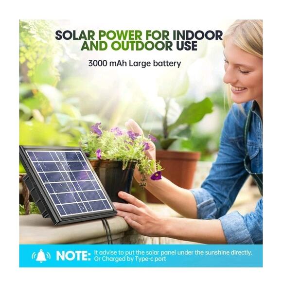 Solar Drip Irrigation System Outdoor, Skycow 3W Solar & USB Power Drip... - Picture 3 of 9